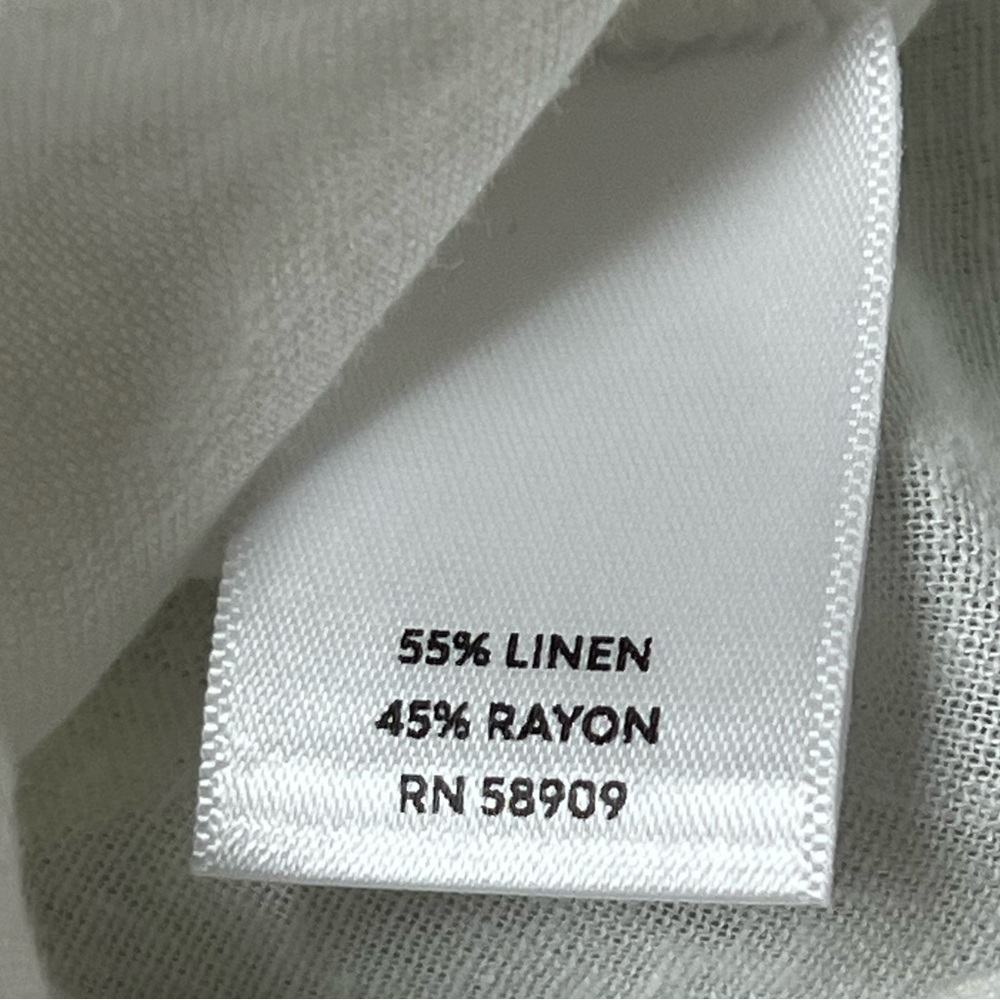 NWT Westbound Oversized Linen Blend Button Down White Shirt Dress Womens size S - Picture 9 of 10